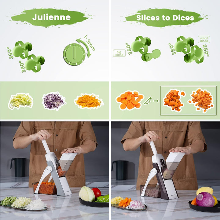 ÚLTIMAS 12 UNIDADES - CORTADOR DE VERDURAS TODO EN 1 + 3 REGALOS