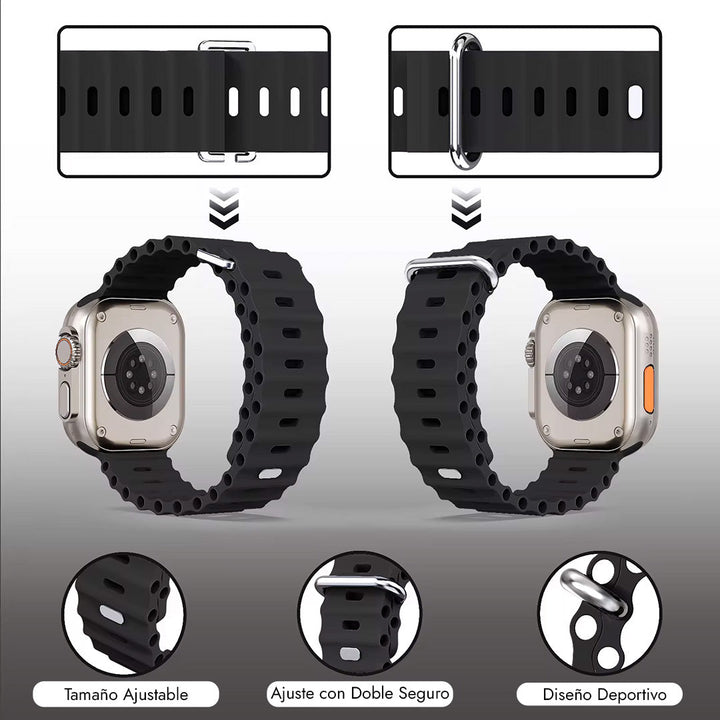 ÚLTIMAS 12 UNIDADES - Smartwatch 9 ULTRA 2™ + (AirPods UHD + 7 Pulseras) + 3 RAGALOS