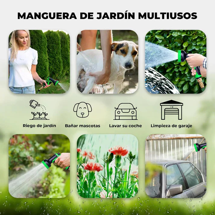 ÚLTIMAS 12 UNIDADES - Manguera Expansible CONDINO© de Alta Presión + Conexiones de Regalo + 3 RAGALOS