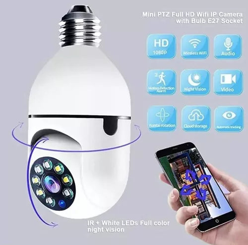 ÚLTIMAS 12 UNIDADES - Zoom Guard: Cámara de Seguridad WiFi - (Ultimas unidades en Stock) + 3 RAGALOS