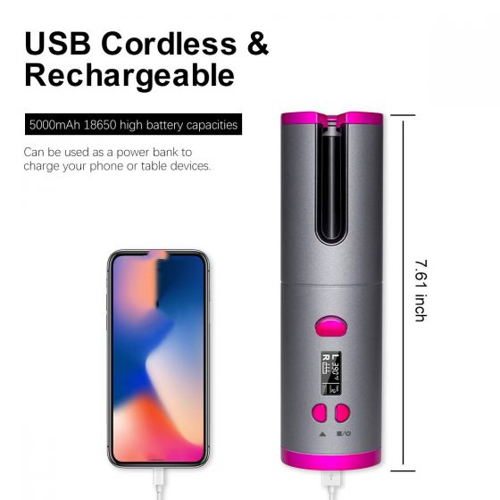 ÚLTIMAS 12 UNIDADES - RIZADOR INALÁMBRICO USB + 3 REGALOS