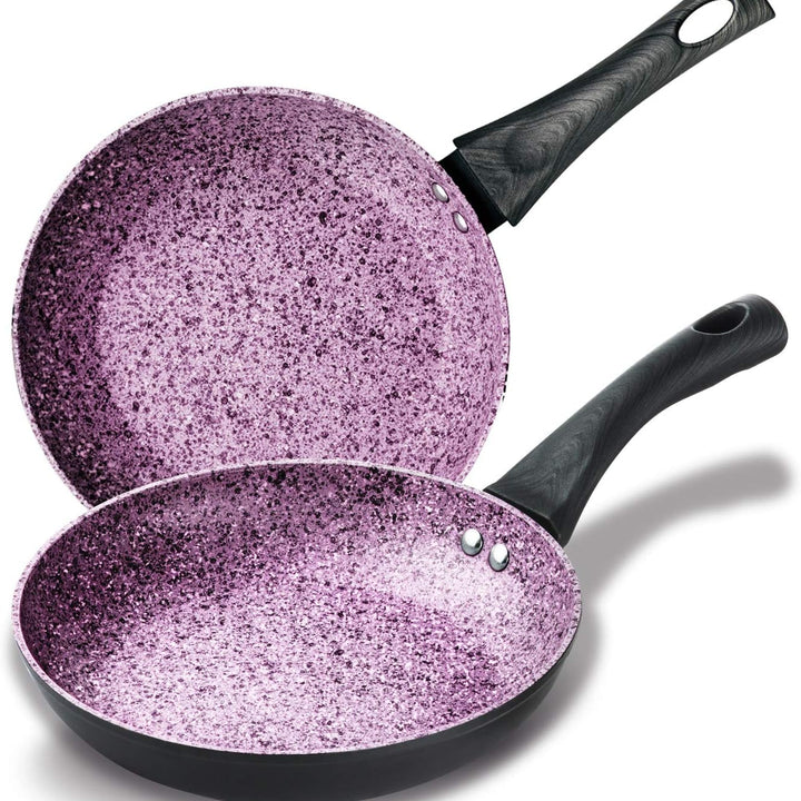 ÚLTIMAS 12 UNIDADES - SET 2 SARTENES GRANITO MORADO + 3 REGALOS