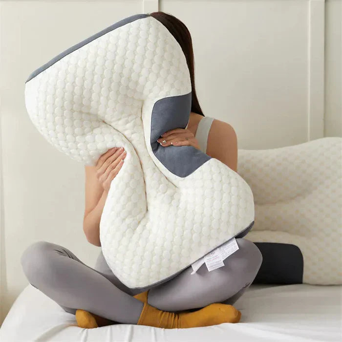 ÚLTIMAS 12 UNIDADES - Almohada Ortopédica ComfortSleep® | DOLOR DE CUELLO NUNCA MÁS + 3 RAGALOS