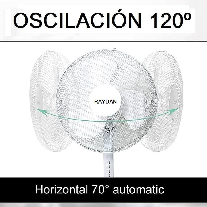 ÚLTIMAS 12 UNIDADES - VENTILADOR DE PIE 16" + 3 REGALOS