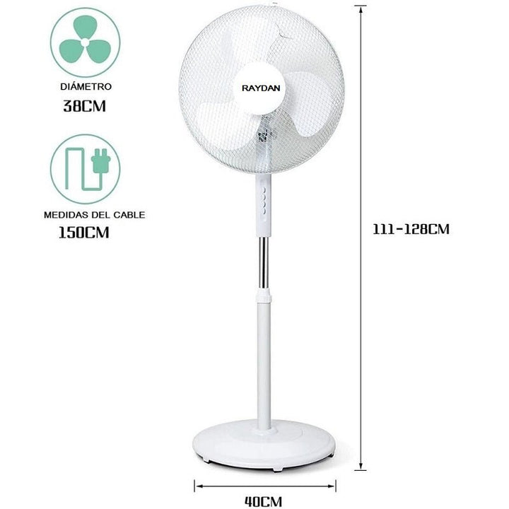 ÚLTIMAS 12 UNIDADES - VENTILADOR DE PIE 16" + 3 REGALOS