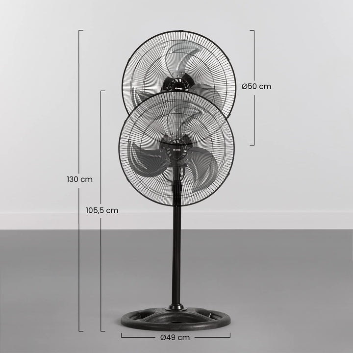 ÚLTIMAS 12 UNIDADES - VENTILADOR DE PIE 18" + 3 REGALOS