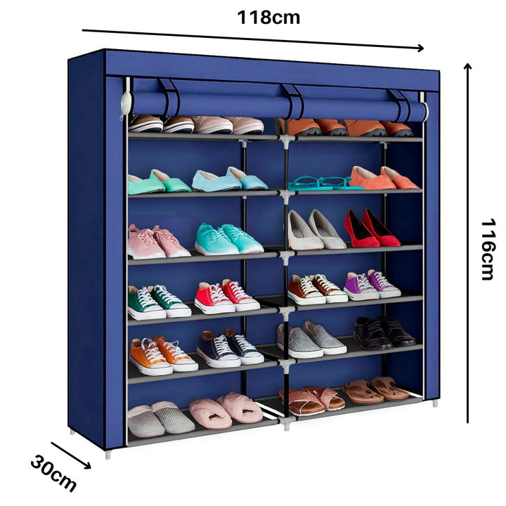 ÚLTIMAS 12 UNIDADES - ZAPATERO DE TELA 6 NIVELES + 3 REGALOS