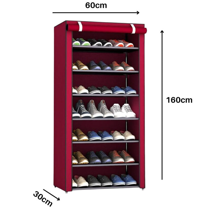 ÚLTIMAS 12 UNIDADES - ZAPATERO CON CUBIERTA DE TELA 9 NIVELES + 3 REGALOS