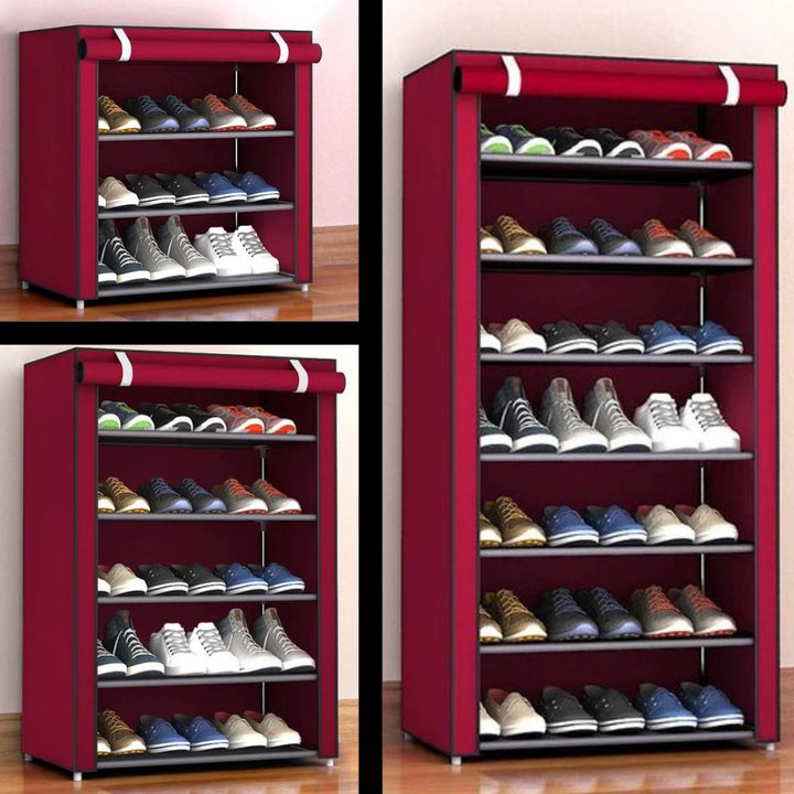 ÚLTIMAS 12 UNIDADES - ZAPATERO CON CUBIERTA DE TELA 9 NIVELES + 3 REGALOS