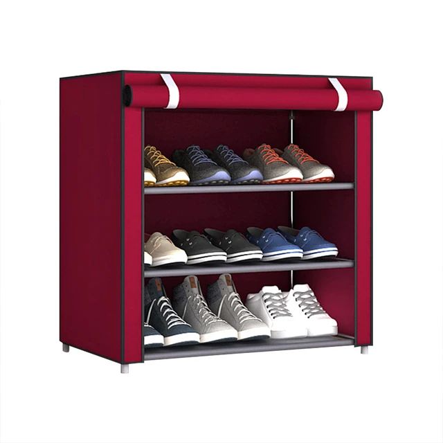 ÚLTIMAS 12 UNIDADES - ZAPATERO CON CUBIERTA DE TELA 9 NIVELES + 3 REGALOS